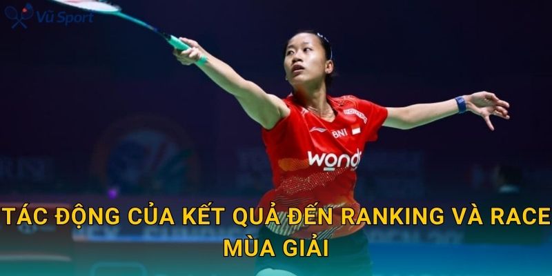 Tác động của kết quả đến ranking và Race mùa giải