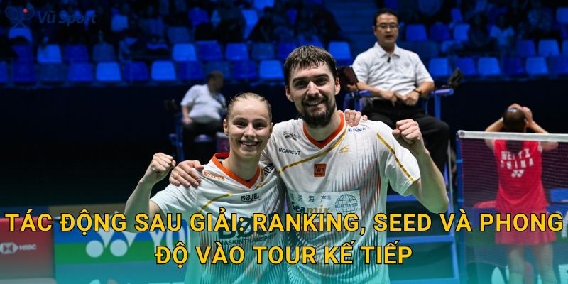 Tác động sau giải: ranking, seed và phong độ vào tour kế tiếp